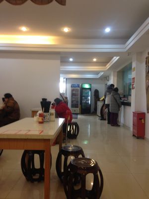 Inside  at Jade Buddha Vegetarian 玉佛寺素斋馆 in Shanghai