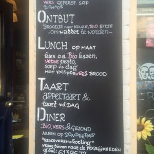 menu at Cafe Voltaire in Den Bosch