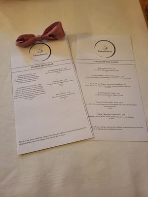 Karte at Hourflower Café in Leipzig