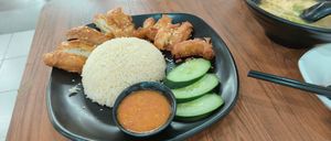 Chicken rice at Ci Yin Vegetarian Food 慈音素食 in Northeast Singapore