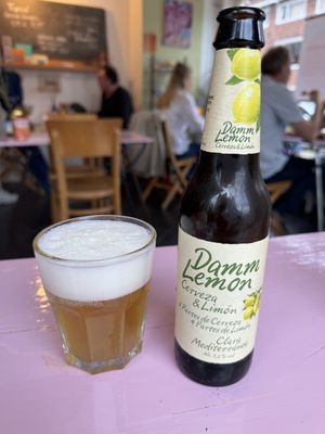 Damm lemon bier  at Fankaasoo  in Groningen