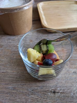 Fruit for dessert at Duck King in Vienna