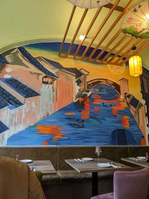 WIP mural at Duck King in Vienna