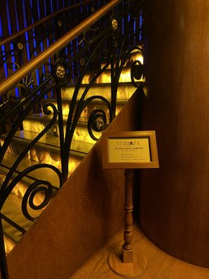 Stairs After Elevator to Reach Restaurant - Not Sure It’s ADA Friendly 🥺  at Terraza Gran Hotel in Mexico City
