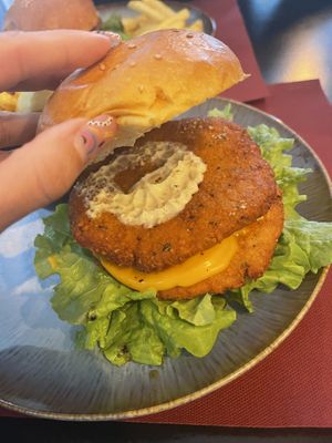 Smash burgger vegana  at Jonatsfood in Ourense