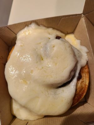 Creme Brulee frosting at Cinnaholic  in Herndon