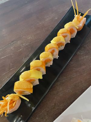 Sad face for a sad roll  at Sensei Sushi Bacalar in Bacalar