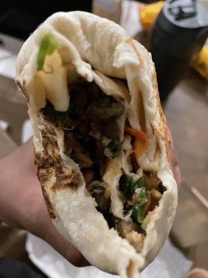 insides  at Mucho Burrito in Edmonton