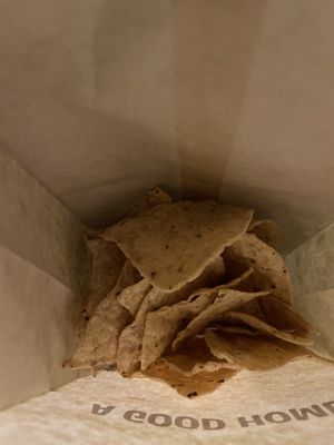 tortilla chips at Mucho Burrito in Edmonton
