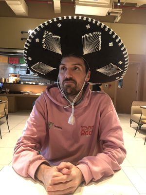 The sombrero!   at Maria Bonita - Yas Mall in Abu Dhabi