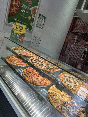 Display at Pizza Nova - Church St in Toronto