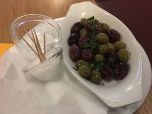olives at Chimichurri in Frankfurt