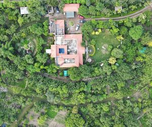 Aerial View of the Food Forest-Shreevanam by beejom, it is a working farm as well. We have local village ladies who come and dry grain, use traditional methods to process them. at Shreevanam By Beejom in Kuchesar