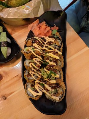 fried sushi at Ching a Ling in Vaxjo