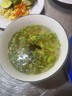 Free soup   at Thien Phuoc Chay in Ho Chi Minh City