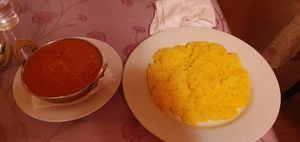 Dahl and rice at Panas Asakusa in Tokyo