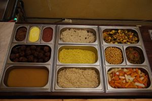 Hot dishes at Gauranga in Tallinn