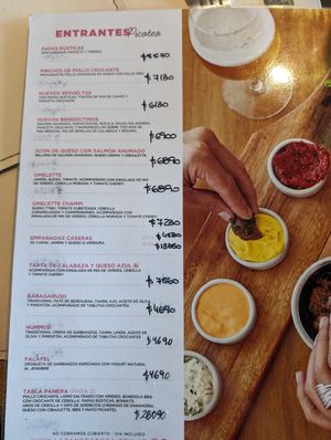 Menu page 1 at La Panera Rosa in Asuncion