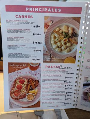 Menu page 3 at La Panera Rosa in Asuncion