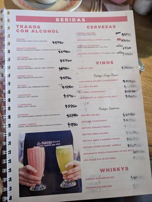 Menu page 12 at La Panera Rosa in Asuncion