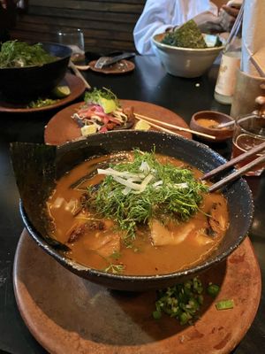 Barbacoa ramen  at Los Loosers in Mexico City