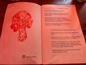 Earthy philosophy  at Los Loosers in Mexico City