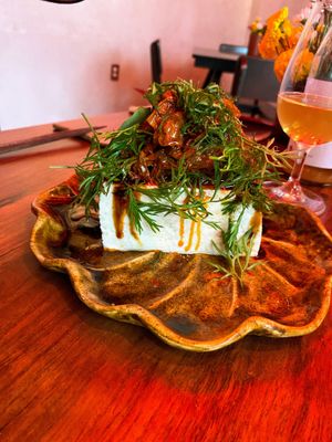 Tofu appetizer  at Los Loosers in Mexico City