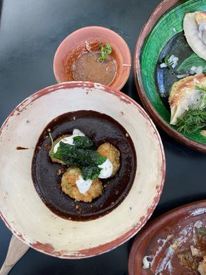 Crispy avocado  at Los Loosers in Mexico City