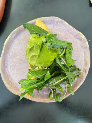 Empanada (filled with amazing melting vegan cheese) at Los Loosers in Mexico City