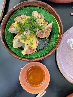 Gyozas at Los Loosers in Mexico City