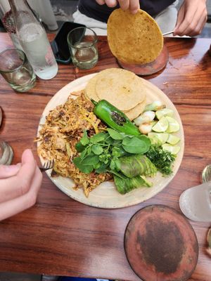 Mushroom parrillada with nuts cheese at Los Loosers in Mexico City