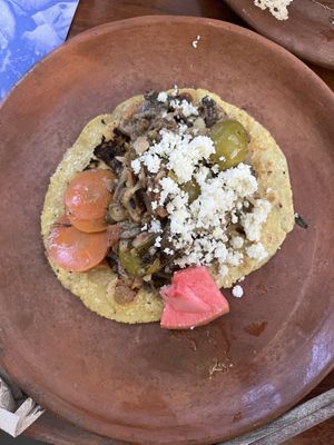 taco vizcaína  at Los Loosers in Mexico City