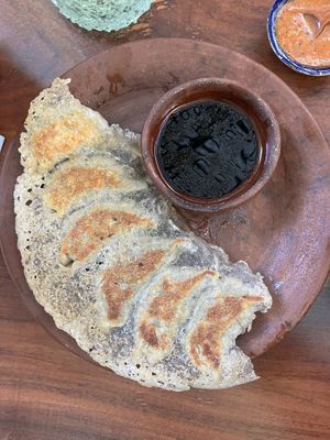gyoza  at Los Loosers in Mexico City