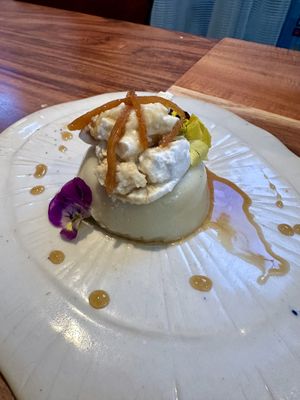 Flan de coco  at Los Loosers in Mexico City