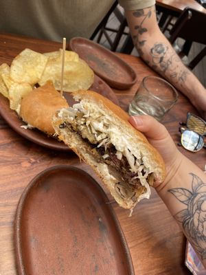 Katsu burger   at Los Loosers in Mexico City