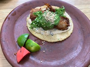 Fish taco  at Los Loosers in Mexico City