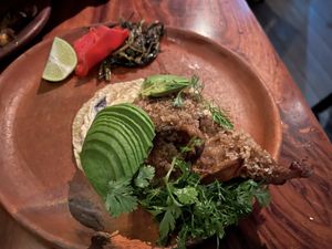 Fish taco   at Los Loosers in Mexico City