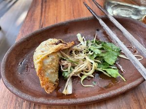 Dumplings   at Los Loosers in Mexico City
