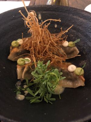 Gyozas del mar at Los Loosers in Mexico City
