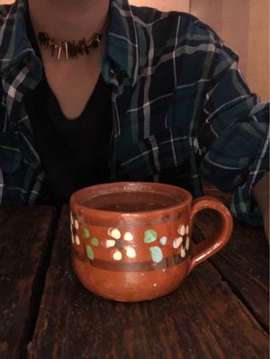 Chocolate caliente (súper artesanal ?) at Los Loosers in Mexico City