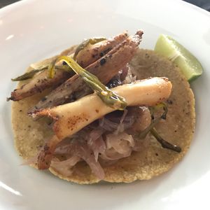 Mushroom tacos at Los Loosers in Mexico City
