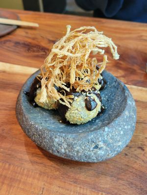 Oaxacan potato bites at Los Loosers in Mexico City