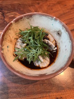Spicy gyoza   at Los Loosers in Mexico City