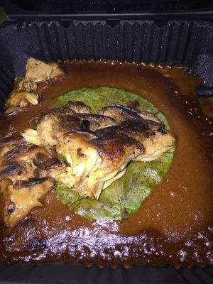 mushroom mole  at Los Loosers in Mexico City