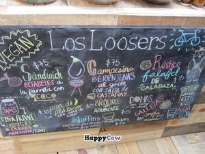 Pop-up menu 2013 Nov 30, offering sandwiches of beets, eggplant, and squash, as well as baked goods and fennel water. at Los Loosers in Mexico City