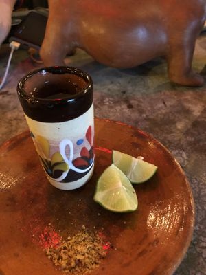 Mescal at Los Loosers in Mexico City