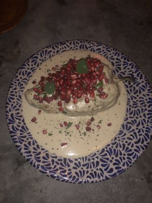 El mejor chile en nogada que he probado!  at Los Loosers in Mexico City