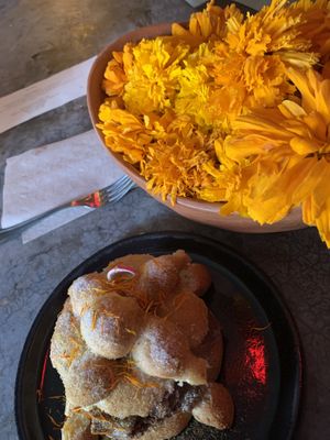Pan de muerto relleno. Ufff at Los Loosers in Mexico City