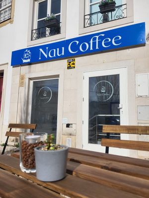 Outside view at Nau Coffee - Terreiro Erva in Coimbra