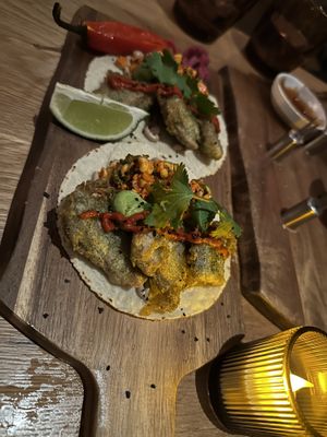 Dos tacos pescado frito   at Sentir in New York City